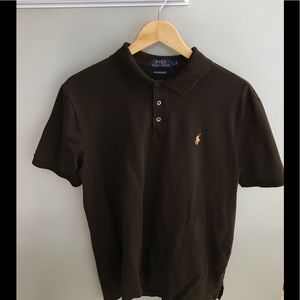 Rich Chocolate brown Polo Pima L